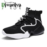 New Fashion Men Sneakers High Top Basketball Shoes for Men Black/ White Outdoors Sports Ankel Boots men Comfortable Size 39-48