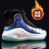 Brand Men's Basketball Shoes Women's Basketball Sneakers Children Non-slip High-top Parent Child Breathable Basketball Training