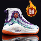 Brand Men's Basketball Shoes Women's Basketball Sneakers Children Non-slip High-top Parent Child Breathable Basketball Training