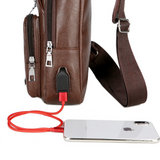 Men's Crossbody Leather Bag