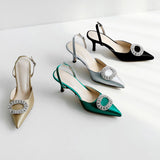 Stiletto pointed shallow mouth sandals