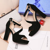 Super thick high-heeled sandals