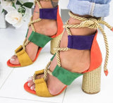 Thick and color matching sandals