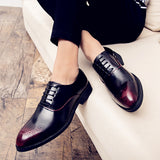 British Trendy Pointed Leather Shoes