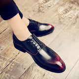 British Trendy Pointed Leather Shoes