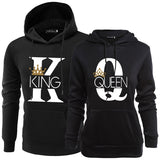 Couple KING QUEEN Crown Hoodies