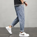 Men's Straight Summer Cropped Jeans