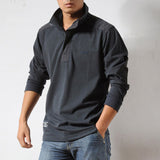 Men's Solid Color Cotton Tops