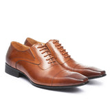 Men's Square Head Lace Up Shoes