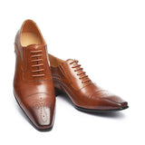 Men's Square Head Lace Up Shoes