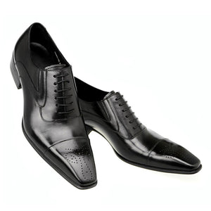 Men's Square Head Lace Up Shoes