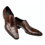 Men's Square Head Lace Up Shoes