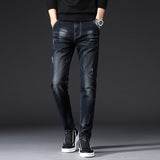 Men's Small Feet Black Denim Jeans