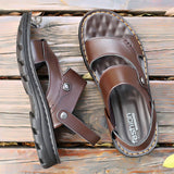 Breathable Cowhide Sandals