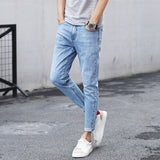 Men's Slim-Fit Cropped Jeans