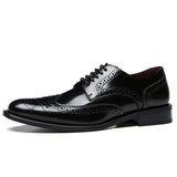 Brogue Cowhide British Leather Shoes