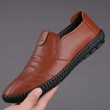 New Casual Breathable Soft Leather Shoes