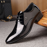 Shiny Lace-Up Dress Shoes