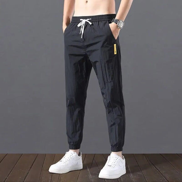 Summer Thin Ice Silk Casual Pants