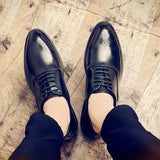 British Trendy Pointed Leather Shoes