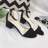 Summer rough heel female sandals