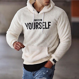 Winter Men's Fluffy Casual Hoodies