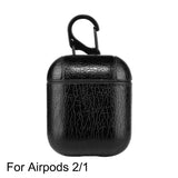 PU Leather Case for Airpods Pro Luxury Protective Cover with Anti-lost Buckle for Air Pods Pro 3 Headphone Earpods Fundas