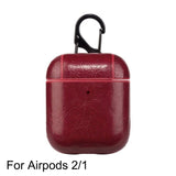 PU Leather Case for Airpods Pro Luxury Protective Cover with Anti-lost Buckle for Air Pods Pro 3 Headphone Earpods Fundas