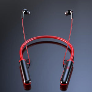 EARDECO 60 Hours Endurance Bluetooth Headphones Stereo Bass Wireless Headphone Neckband Power LED Display Headset TF Card Magnet