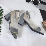 Summer rough heel female sandals