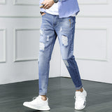 Ripped Cropped Beggar Pants