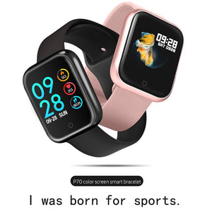 P70 smart wristband +earphone+belt /set smart band women with heart rate blood pressure waterproof watch for ios android