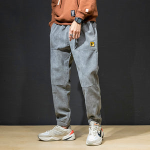 Corduroy Loose-fitting Harem Pants