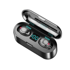 Wireless Earphone Bluetooth V5.0 F9 TWS Wireless Bluetooth Headphone LED Display With 2000mAh Power Bank Headset With Microphone