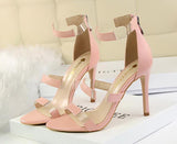 Slim thin stiletto sandals