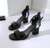 Short block heel sandals