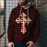 Poker Printed Street Fashion Hoodies