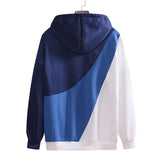 Loose Stitching Hooded Pullovers