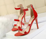 Slim thin stiletto sandals