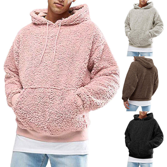 Autumn Fluffy Fleece Hooded Pullovers