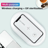 UV Light Phone Sterilizer Box 15W Mobile Phone Wireless Charging Cleaner Sterilizer Multi-function Ultraviolet Disinfection Box