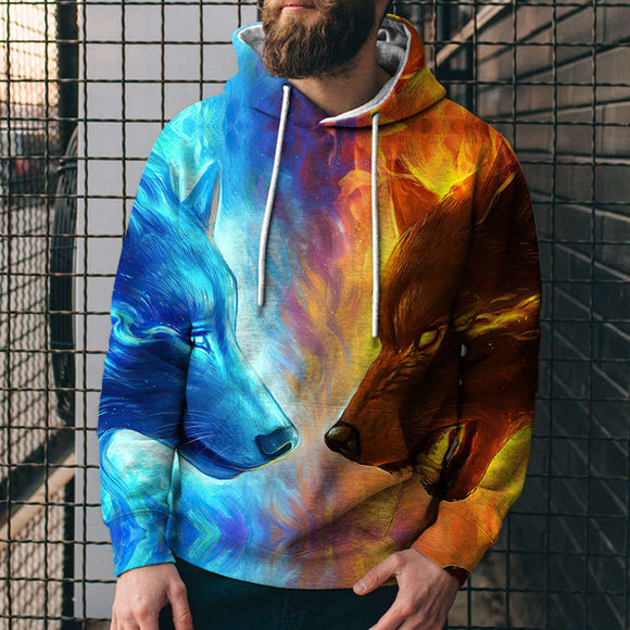 3D Digital Printed Casual Hoodies