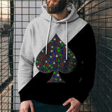 Poker Printed Street Fashion Hoodies