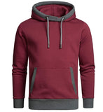 Solid Color Fleece Hooded Sweater