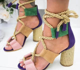 Thick and color matching sandals