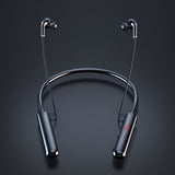 EARDECO 60 Hours Endurance Bluetooth Headphones Stereo Bass Wireless Headphone Neckband Power LED Display Headset TF Card Magnet