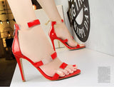 Slim thin stiletto sandals