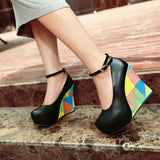 Ladies wedge heel shoes