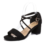 Cross strap female sandals