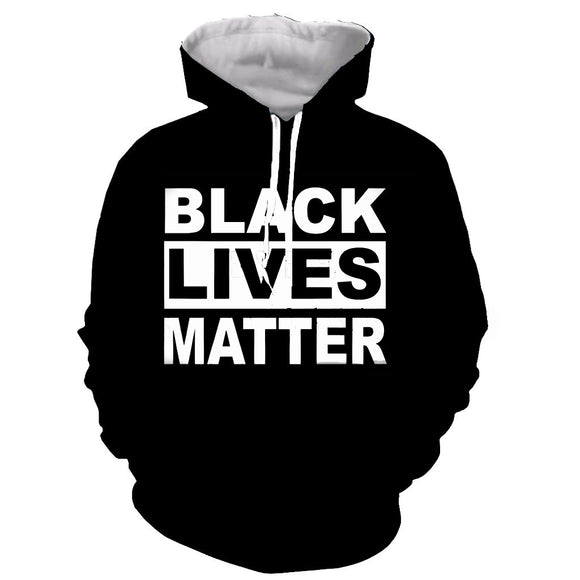 BLACK LIVES MATTER Printed hoodies